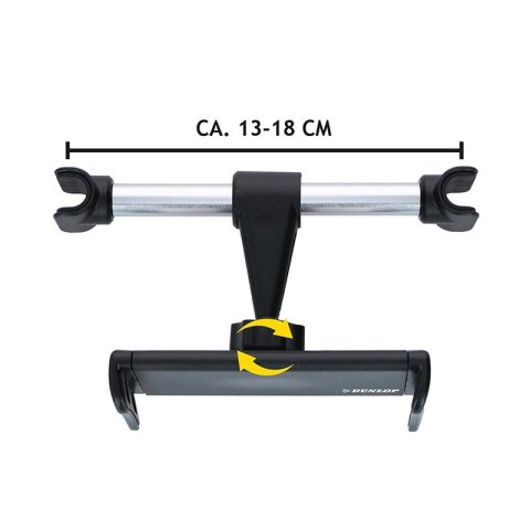 Dunlop - Uchwyt samochodowy na zagłówek na smartfon / tablet 12-21 cm Dunlop - Uchwyt samochodowy na zagłówek na smartfon / tablet 12-21 cm
