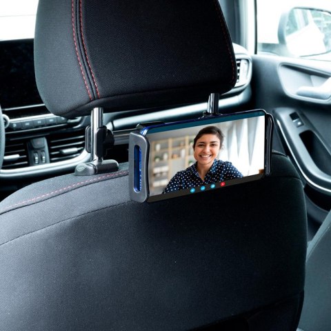 Dunlop - Uchwyt samochodowy na zagłówek na smartfon / tablet 12-21 cm Dunlop - Uchwyt samochodowy na zagłówek na smartfon / tablet 12-21 cm