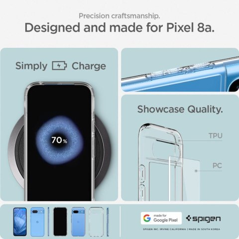 Spigen Ultra Hybrid - Etui do Google Pixel 8A (Przezroczysty) Spigen Ultra Hybrid - Etui do Google Pixel 8A (Przezroczysty)