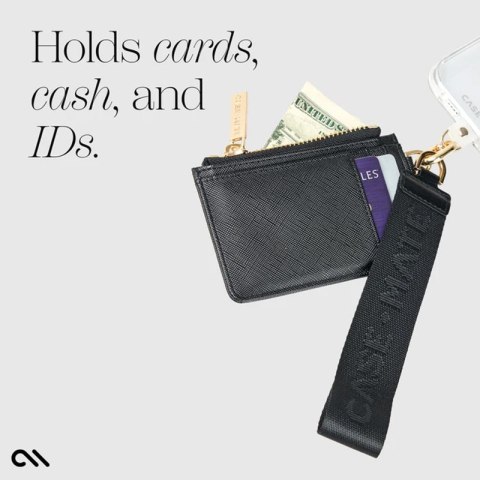 Case-Mate Essential Phone Strap with Wallet - Uniwersalny pasek do telefonu z portfelem (Czarny) Case-Mate Essential Phone Strap with Wallet - Uniwersalny pasek do telefonu z portfelem (Czarny)
