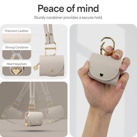 Spigen Cyrill Mini Bag - Etui z paskiem do Apple AirPods 4 (Beżowy) Spigen Cyrill Mini Bag - Etui z paskiem do Apple AirPods 4 (Beżowy)