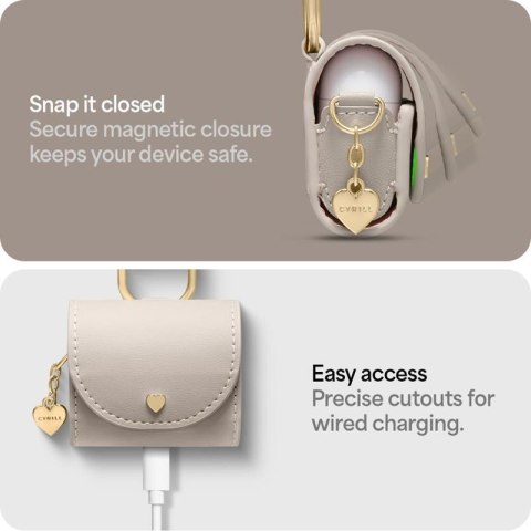 Spigen Cyrill Mini Bag - Etui z paskiem do Apple AirPods 4 (Beżowy) Spigen Cyrill Mini Bag - Etui z paskiem do Apple AirPods 4 (Beżowy)
