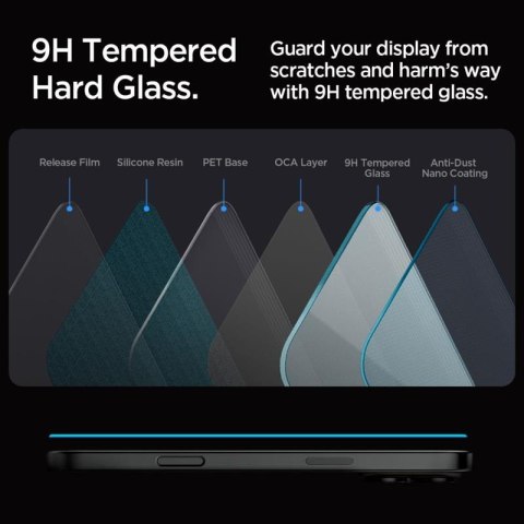 Spigen GLAS.TR EZ FIT 2-Pack - Szkło hartowane do iPhone 16 Pro Max 2 szt Spigen GLAS.TR EZ FIT 2-Pack - Szkło hartowane do iPhone 16 Pro Max 2 szt