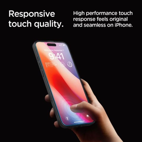 Spigen GLAS.TR EZ FIT 2-Pack - Szkło hartowane do iPhone 16 Pro Max 2 szt Spigen GLAS.TR EZ FIT 2-Pack - Szkło hartowane do iPhone 16 Pro Max 2 szt