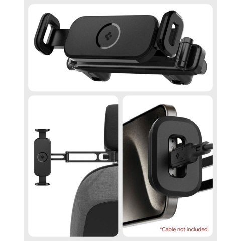 Spigen OneTap UTS45 - Uniwersalny uchwyt samochodowy na zagłówek na smartfon / tablet (Czarny) Spigen OneTap UTS45 - Uniwersalny uchwyt samochodowy na zagłówek na smartfon / tablet (Czarny)