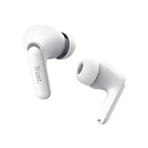 Trust Yavi - Bezprzewodowe słuchawki dokanałowe Bluetooth TWS z etui ładującym & ENC (Biały) Trust Yavi - Bezprzewodowe słuchawki dokanałowe Bluetooth TWS z etui ładującym & ENC (Biały)