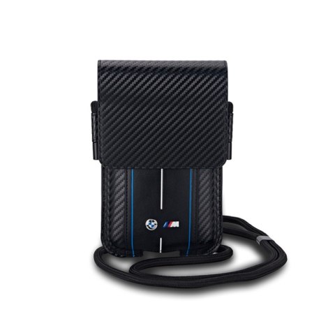BMW Carbon Blue Stripes Wallet Bag - Torebka na telefon (czarny) BMW Carbon Blue Stripes Wallet Bag - Torebka na telefon (czarny)