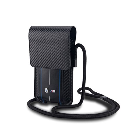 BMW Carbon Blue Stripes Wallet Bag - Torebka na telefon (czarny) BMW Carbon Blue Stripes Wallet Bag - Torebka na telefon (czarny)