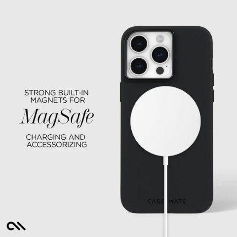Case-Mate Silicone MagSafe - Etui iPhone 15 Pro Max (Black) Case-Mate Silicone MagSafe - Etui iPhone 15 Pro Max (Black)