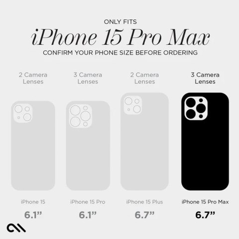 Case-Mate Silicone MagSafe - Etui iPhone 15 Pro Max (Black) Case-Mate Silicone MagSafe - Etui iPhone 15 Pro Max (Black)
