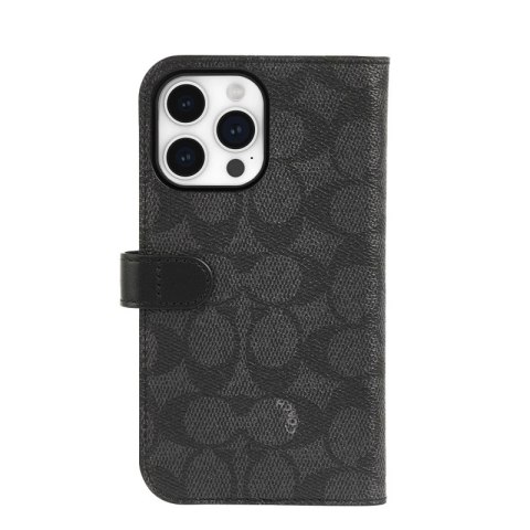Coach Folio Signature C Case - Etui 2w1 z klapką iPhone 15 Pro Max (Charcoal) Coach Folio Signature C Case - Etui 2w1 z klapką iPhone 15 Pro Max (Charcoal)