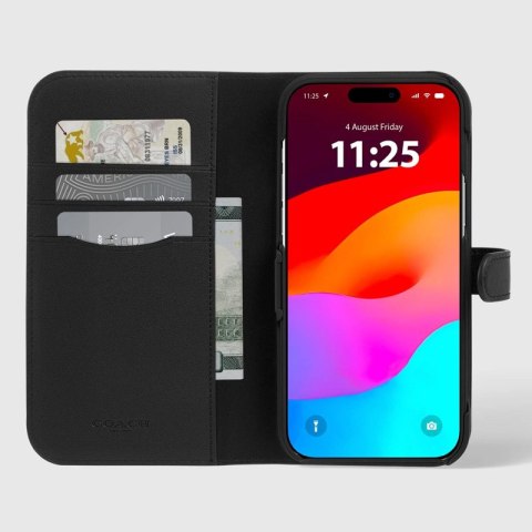 Coach Folio Signature C Case - Etui 2w1 z klapką iPhone 15 Pro Max (Charcoal) Coach Folio Signature C Case - Etui 2w1 z klapką iPhone 15 Pro Max (Charcoal)