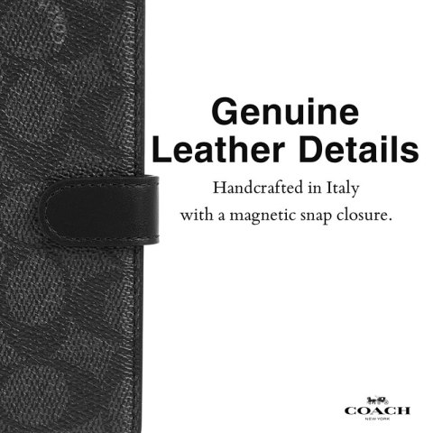 Coach Folio Signature C Case - Etui 2w1 z klapką iPhone 15 Pro Max (Charcoal) Coach Folio Signature C Case - Etui 2w1 z klapką iPhone 15 Pro Max (Charcoal)