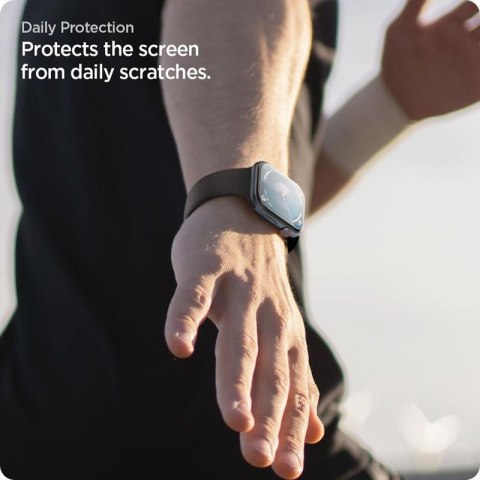 Spigen Elite Shield EZ Fit 2-Pack - Szkło hybrydowe do Apple Watch 10 42 mm (Przezroczysty) Spigen Elite Shield EZ Fit 2-Pack - Szkło hybrydowe do Apple Watch 10 42 mm (Przezroczysty)
