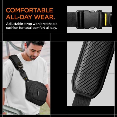 Spigen KD410 Sling Bag Klasden - Torba na telefon / saszetka na ramię (Czarny) Spigen KD410 Sling Bag Klasden - Torba na telefon / saszetka na ramię (Czarny)