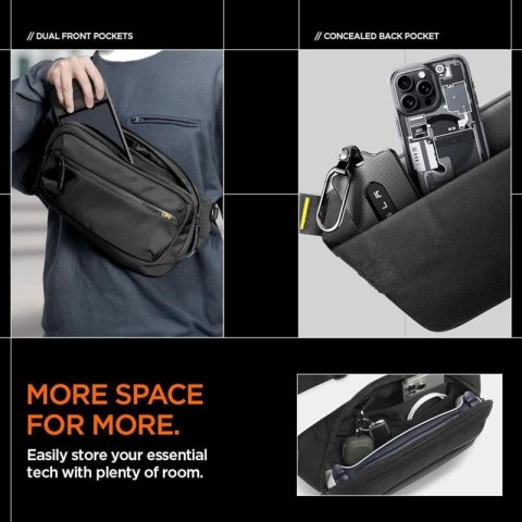 Spigen KD410 Sling Bag Klasden - Torba na telefon / saszetka na ramię (Czarny) Spigen KD410 Sling Bag Klasden - Torba na telefon / saszetka na ramię (Czarny)
