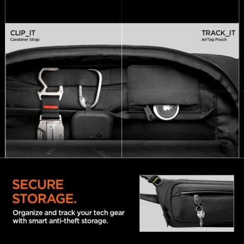 Spigen KD410 Sling Bag Klasden - Torba na telefon / saszetka na ramię (Czarny) Spigen KD410 Sling Bag Klasden - Torba na telefon / saszetka na ramię (Czarny)