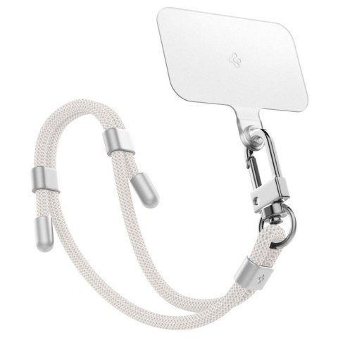 Spigen Universal Strap Set Crossbody & Wrist - Pasek do telefonu na ramię + na nadgarstek (Pearl White) Spigen Universal Strap Set Crossbody & Wrist - Pasek do telefonu na ramię + na nadgarstek (Pearl White)