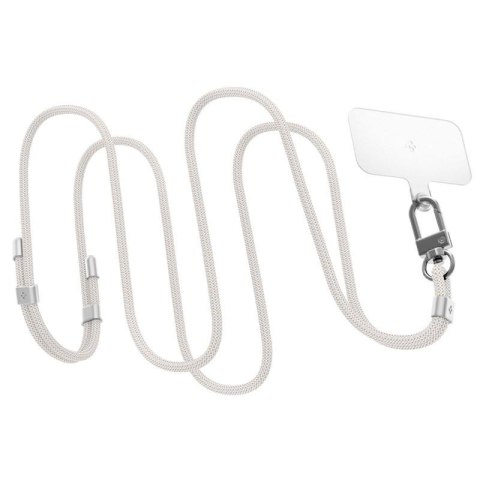 Spigen Universal Strap Set Crossbody & Wrist - Pasek do telefonu na ramię + na nadgarstek (Pearl White) Spigen Universal Strap Set Crossbody & Wrist - Pasek do telefonu na ramię + na nadgarstek (Pearl White)