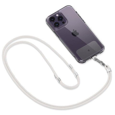 Spigen Universal Strap Set Crossbody & Wrist - Pasek do telefonu na ramię + na nadgarstek (Pearl White) Spigen Universal Strap Set Crossbody & Wrist - Pasek do telefonu na ramię + na nadgarstek (Pearl White)