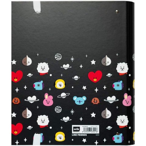 BT21 - Segregator A4 z kartkami (4 ringi, gumka) BT21 - Segregator A4 z kartkami (4 ringi, gumka)
