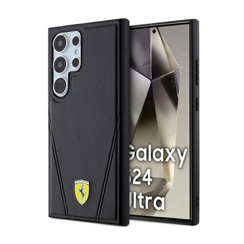Ferrari Hot Stamp V Lines MagSafe - Etui Samsung Galaxy S24 Ultra (czarny) Ferrari Hot Stamp V Lines MagSafe - Etui Samsung Galaxy S24 Ultra (czarny)