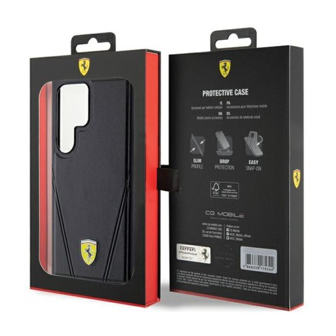 Ferrari Hot Stamp V Lines MagSafe - Etui Samsung Galaxy S24 Ultra (czarny) Ferrari Hot Stamp V Lines MagSafe - Etui Samsung Galaxy S24 Ultra (czarny)