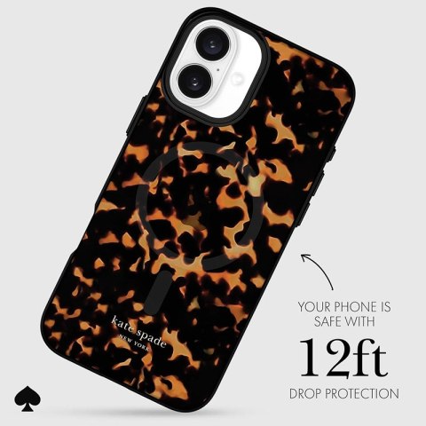 Kate Spade New York Protective MagSafe - Etui iPhone 16 Plus (Tortoise) Kate Spade New York Protective MagSafe - Etui iPhone 16 Plus (Tortoise)