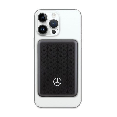 Mercedes Stars Pattern MagSafe - Power Bank indukcyjny 5000 mAh 15W MagSafe (czarny) Mercedes Stars Pattern MagSafe - Power Bank indukcyjny 5000 mAh 15W MagSafe (czarny)