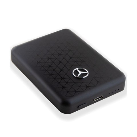 Mercedes Stars Pattern MagSafe - Power Bank indukcyjny 5000 mAh 15W MagSafe (czarny) Mercedes Stars Pattern MagSafe - Power Bank indukcyjny 5000 mAh 15W MagSafe (czarny)