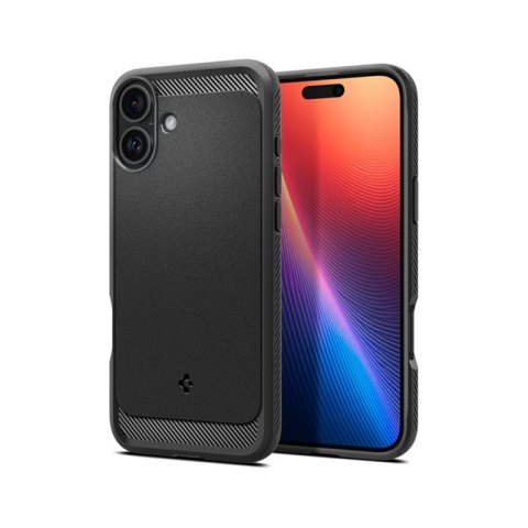 Spigen Rugged Armor Mag MagSafe - Etui do iPhone 16 (Matte Black) Spigen Rugged Armor Mag MagSafe - Etui do iPhone 16 (Matte Black)
