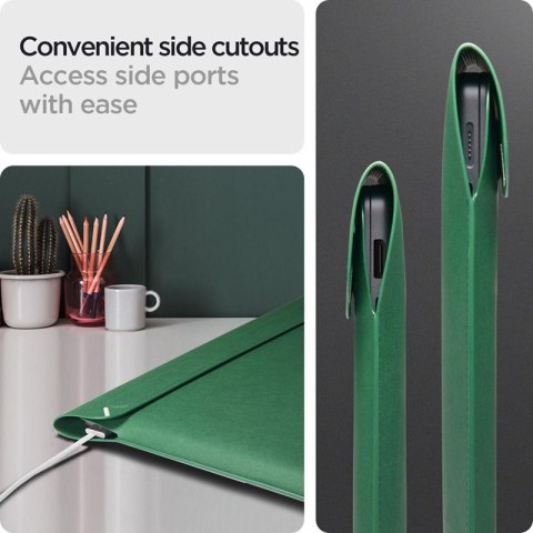 Spigen Valentinus Sleeve Laptop - Etui na notebooka 13" / 14" (Jeju Green) Spigen Valentinus Sleeve Laptop - Etui na notebooka 13" / 14" (Jeju Green)