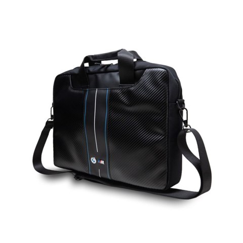 BMW Carbon Blue Stripes - Torba na notebooka 16" (czarny) BMW Carbon Blue Stripes - Torba na notebooka 16" (czarny)