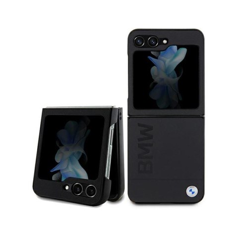 BMW Leather Hot Stamp - Etui Samsung Galaxy Z Flip 5 (czarny) BMW Leather Hot Stamp - Etui Samsung Galaxy Z Flip 5 (czarny)