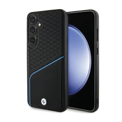 BMW Signature Leather Textured & Line MagSafe - Etui Samsung Galaxy S24 (czarny) BMW Signature Leather Textured & Line MagSafe - Etui Samsung Galaxy S24 (czarny)