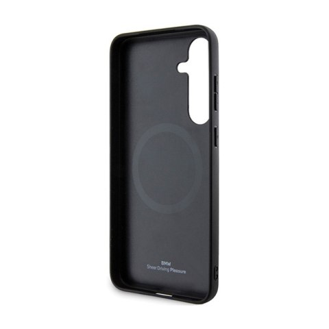 BMW Signature Leather Textured & Line MagSafe - Etui Samsung Galaxy S24 (czarny) BMW Signature Leather Textured & Line MagSafe - Etui Samsung Galaxy S24 (czarny)