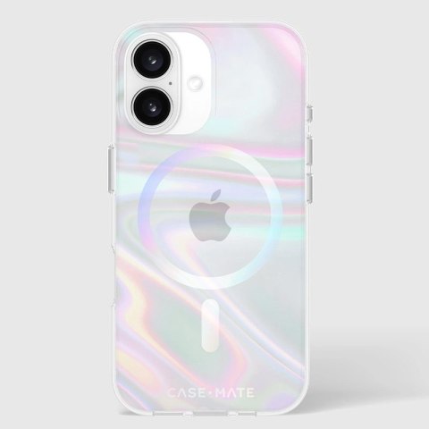 Case-Mate Soap Bubble MagSafe - Etui iPhone 16 (Iridescent) Case-Mate Soap Bubble MagSafe - Etui iPhone 16 (Iridescent)