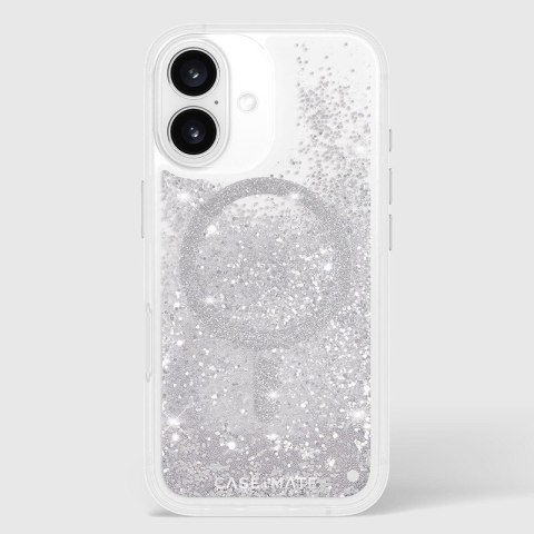 Case-Mate Waterfall MagSafe - Etui iPhone 16 (Silver) Case-Mate Waterfall MagSafe - Etui iPhone 16 (Silver)