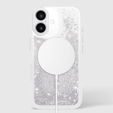 Case-Mate Waterfall MagSafe - Etui iPhone 16 (Silver) Case-Mate Waterfall MagSafe - Etui iPhone 16 (Silver)