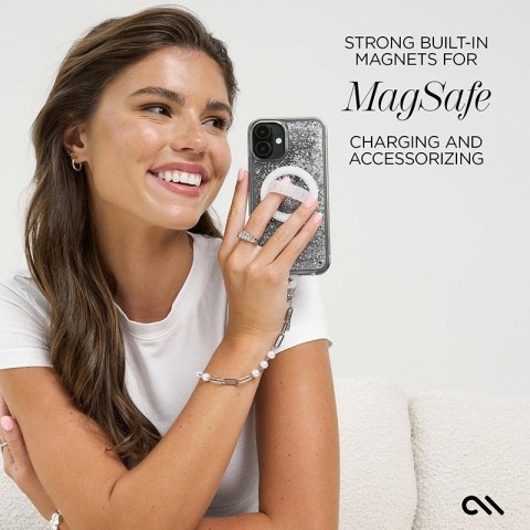 Case-Mate Waterfall MagSafe - Etui iPhone 16 (Silver) Case-Mate Waterfall MagSafe - Etui iPhone 16 (Silver)