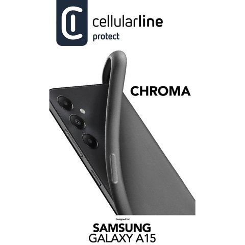 Cellularline Chroma Case - Etui Samsung Galaxy A15 4G / 5G (czarny) Cellularline Chroma Case - Etui Samsung Galaxy A15 4G / 5G (czarny)