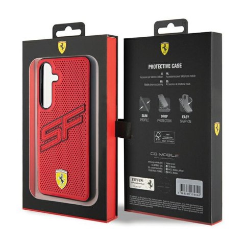 Ferrari Big SF Perforated - Etui Samsung Galaxy S24 (czerwony) Ferrari Big SF Perforated - Etui Samsung Galaxy S24 (czerwony)