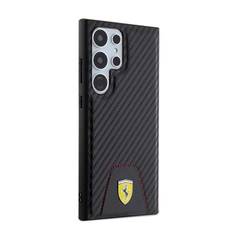 Ferrari Carbon Stitched Bottom - Etui Samsung Galaxy S24 Ultra (czarny) Ferrari Carbon Stitched Bottom - Etui Samsung Galaxy S24 Ultra (czarny)