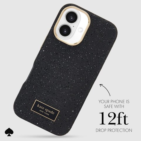 Kate Spade New York Crystal Pave MagSafe - Etui iPhone 16 (Nightfall) Kate Spade New York Crystal Pave MagSafe - Etui iPhone 16 (Nightfall)