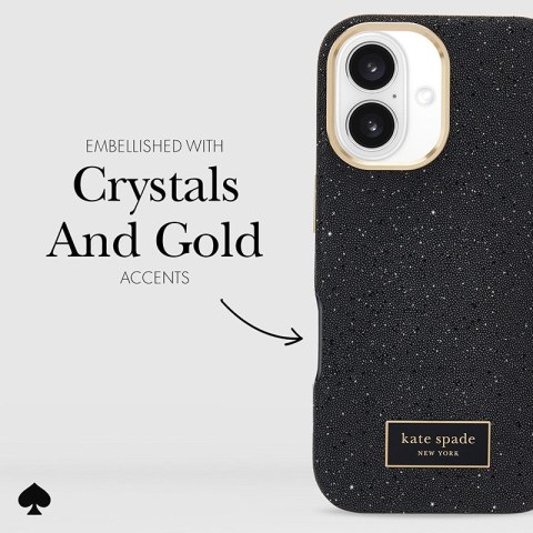 Kate Spade New York Crystal Pave MagSafe - Etui iPhone 16 (Nightfall) Kate Spade New York Crystal Pave MagSafe - Etui iPhone 16 (Nightfall)