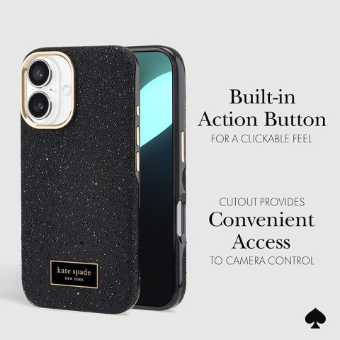 Kate Spade New York Crystal Pave MagSafe - Etui iPhone 16 (Nightfall) Kate Spade New York Crystal Pave MagSafe - Etui iPhone 16 (Nightfall)