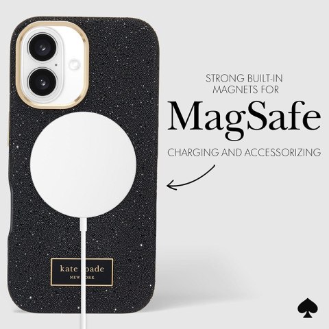 Kate Spade New York Crystal Pave MagSafe - Etui iPhone 16 (Nightfall) Kate Spade New York Crystal Pave MagSafe - Etui iPhone 16 (Nightfall)