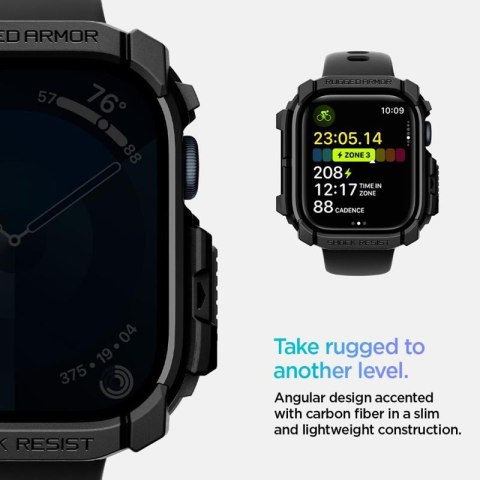 Spigen Rugged Armor - Obudowa do Apple Watch 10 46 mm (Matte Black) Spigen Rugged Armor - Obudowa do Apple Watch 10 46 mm (Matte Black)