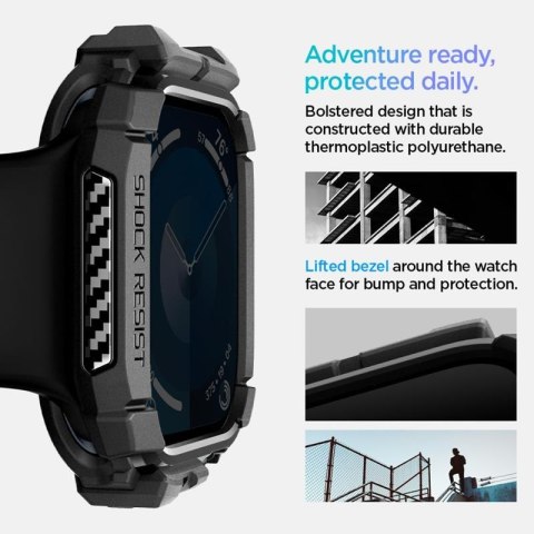Spigen Rugged Armor - Obudowa do Apple Watch 10 46 mm (Matte Black) Spigen Rugged Armor - Obudowa do Apple Watch 10 46 mm (Matte Black)