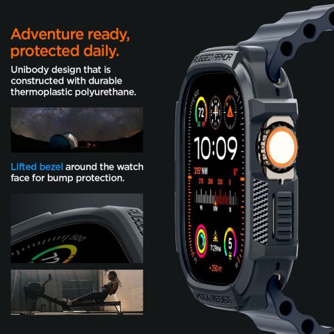 Spigen Rugged Armor - Obudowa do Apple Watch Ultra 1/2 49 mm (Dark Grey) Spigen Rugged Armor - Obudowa do Apple Watch Ultra 1/2 49 mm (Dark Grey)